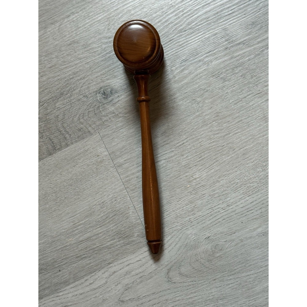 Vintage C R Gibson KC-115 Hardwood Judge Auction Gavel Bench Crafted in USA - Picture 5 of 9